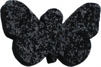Black Glitter Butterfly